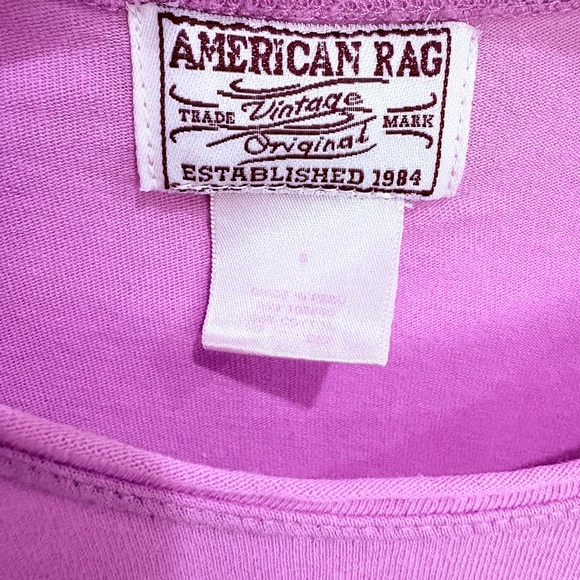 Vintage American Rag Pink Graphic Short Sleeve Tee, Small - Picture 2 of 7